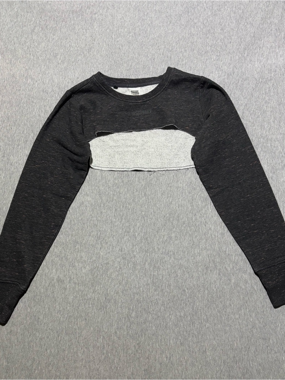 Gymshark Black Cropped Long Sleeve Top